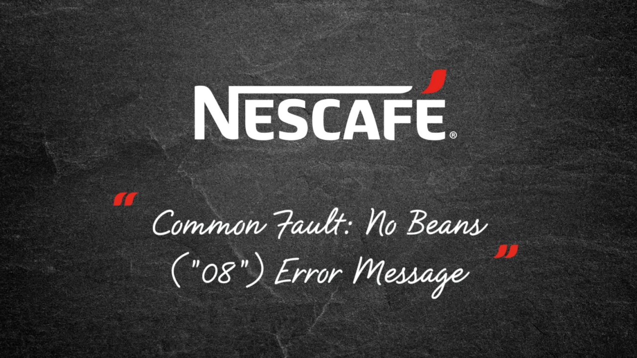 Nescafé Bean to Cup Coffee Machine Care Nestlé Professional